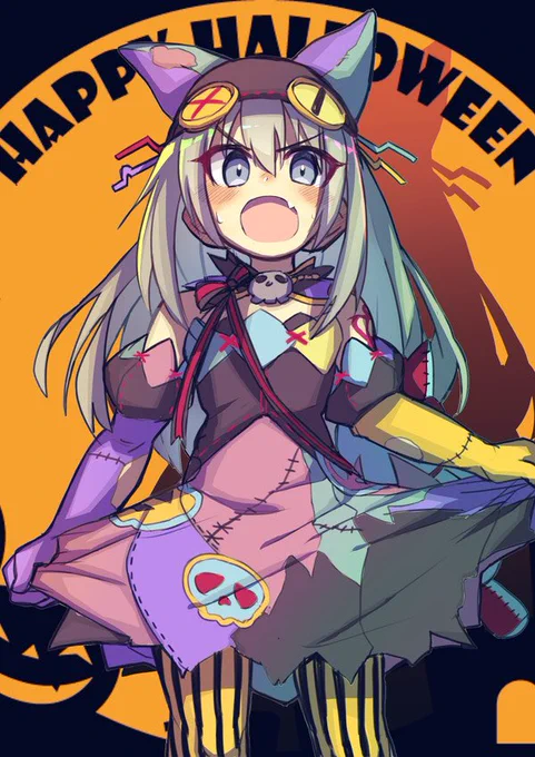 ベレトちゃまとティアマトのハロウィン衣装再掲〜!どっちもずっとこの衣装着てる🎃
#メギド72 