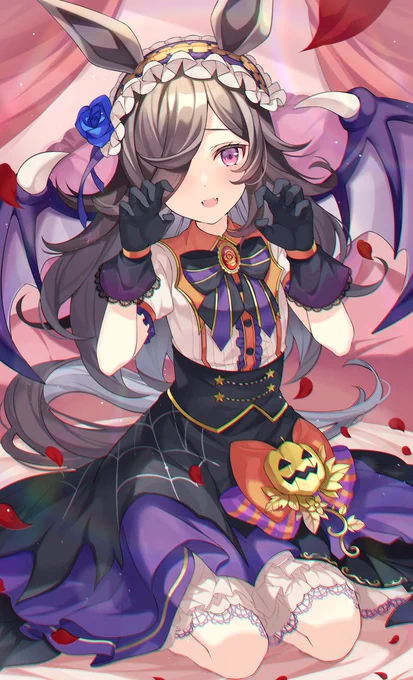 「首筋にカプって…していい…?」
#ウマ娘 #HappyHalloween2021 