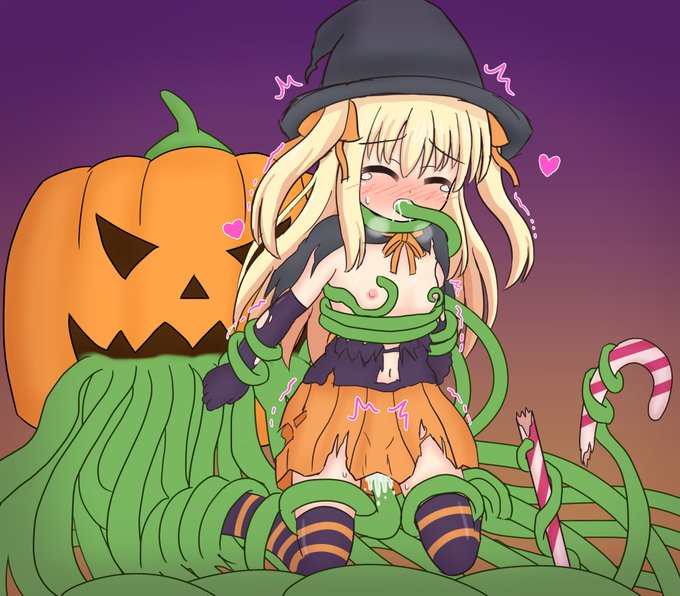 普通にハロウィン絵を用意してませんでしたので急遽お詫びrakugakiをしました 