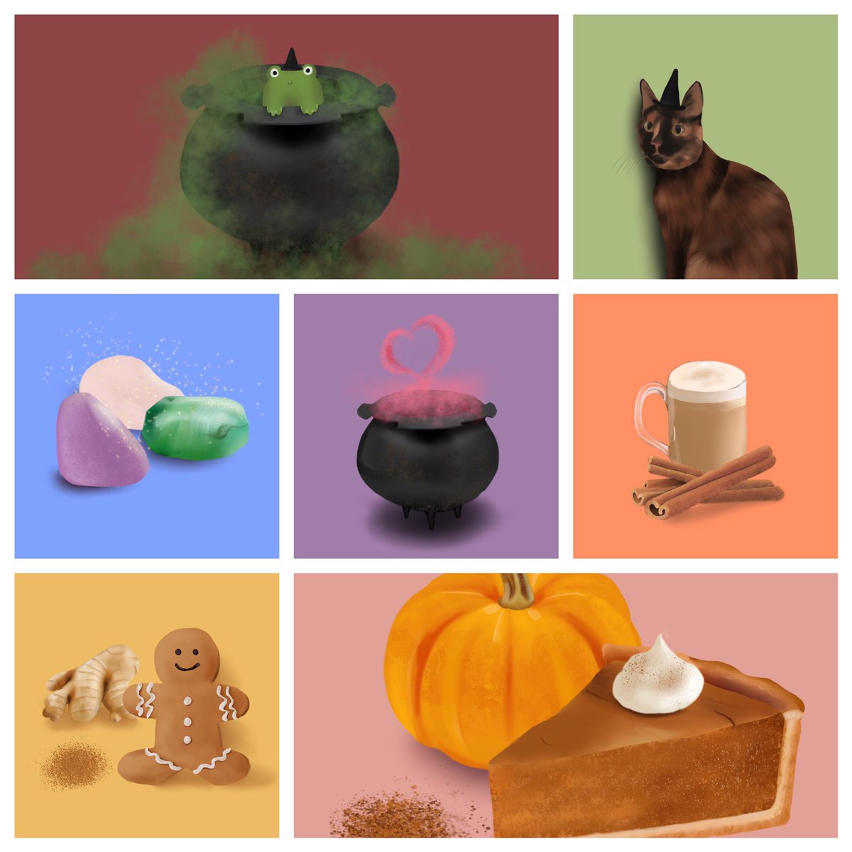 stephsdrawings9's tweet photo. Happy Halloween! 🎃👻 here are a bunch of spooky drawings I did as part of inktober! https://t.co/jlUM2l7eMp