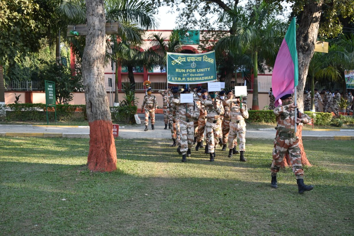 ITBP_official's tweet image. #NationalUnityDay2021 observed by ITBP Seemadwar, Dehradun.
#RashtriyaEktaDivas