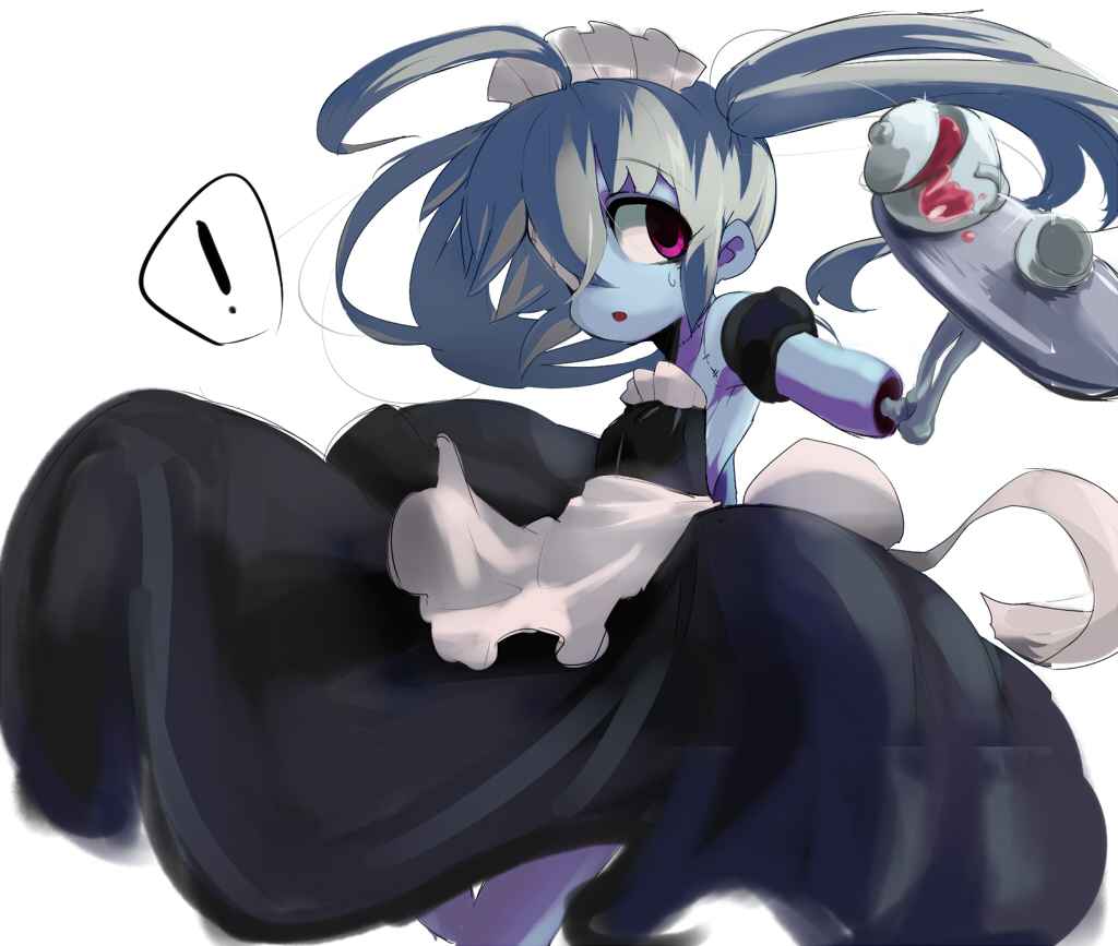 ハロウィン絵が描けそうにないのでうちのメイドゾンビの過去絵を貼っつけますわね… 