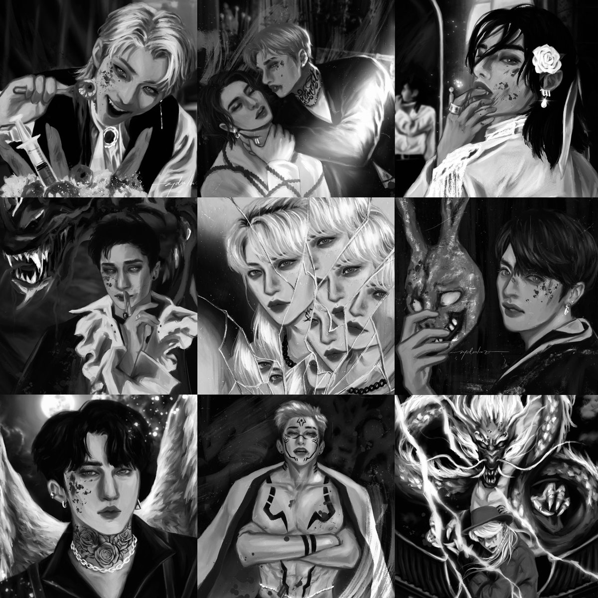 happy halloween! 🎃👻😈 #straykidsfanart 