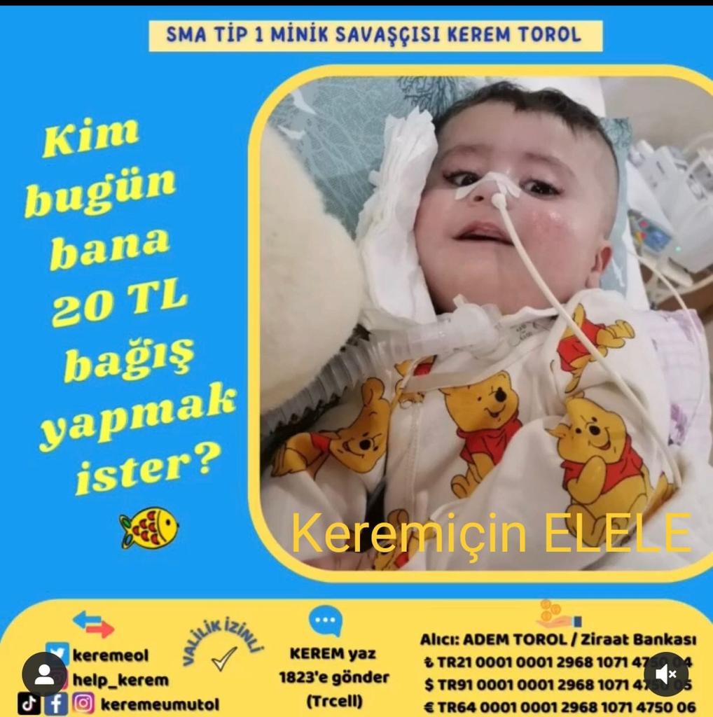 Minik savaşçımız için damlalardan göl yapabiliriz..

Onu yaşatabiliriz..🙏❤️

Keremİçin ELELE