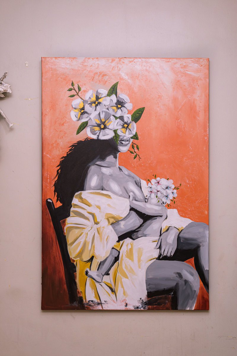 nias_nyalada's tweet photo. "A baby nursing at a mother's breast... Is an undeniable affirmation of our rootedness in Nature" 
~David Suzuki 

#mother #nature #breastfeeding #child #art #painting https://t.co/v5VSGxvCIT