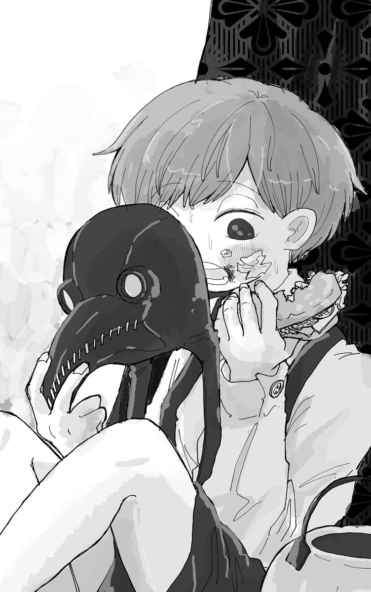 ハロウィン仮装休憩中 