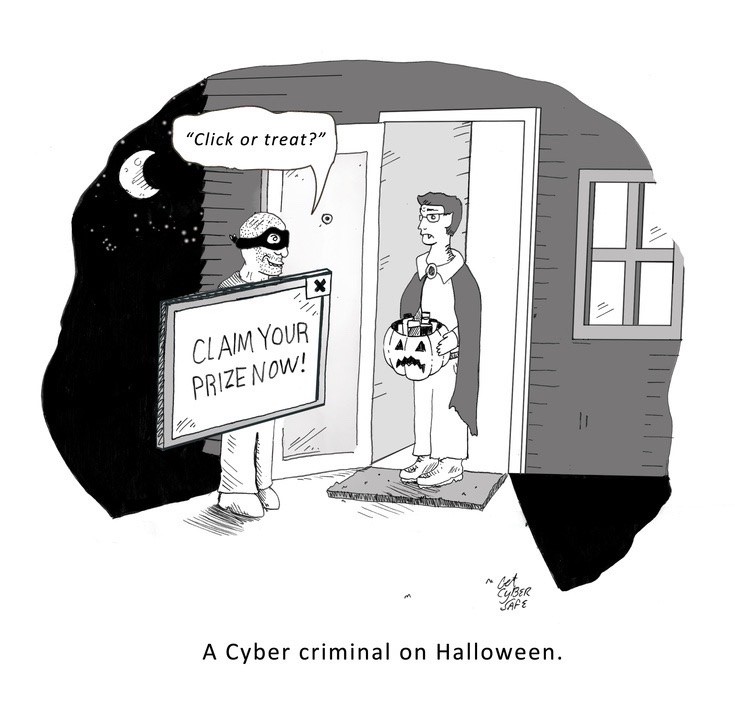 Happy Cyber #Halloween, everyone! 👻🎃
PS: Don't forget to be double cautious when it comes to clicking on a link!
Source :Getcybersafe.ca
#HappyHalloween #Halloween #Cybersecurity #Belgium #Brussels #Dataprotection #safetyfirst #Spooky