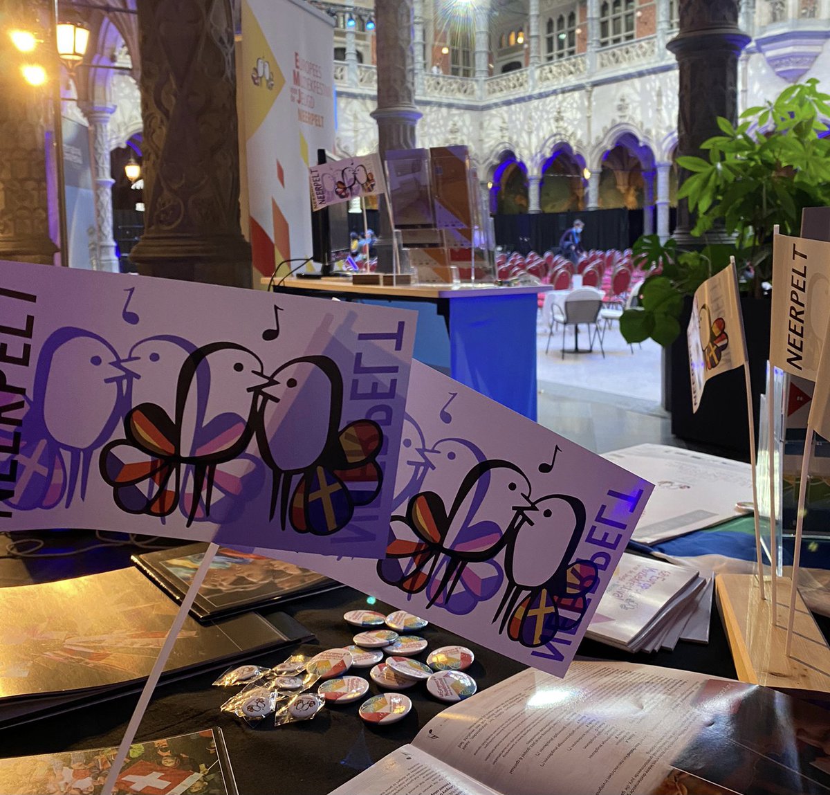 emjfestival's tweet photo. This weekend you can find us at the #WorldChoirGames #WCG21 in Antwerp. Would you like to have more information about #emjfestival? Come and visit us at the Handelsbeurs 🎶 https://t.co/l8kKeqh6Hx
