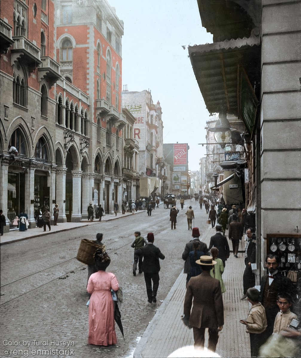 renglenmistarix's tweet photo. Grand Rue de Péra (now İstiklal Avenue), Istanbul, 1912. https://t.co/bCZVlKqEPT