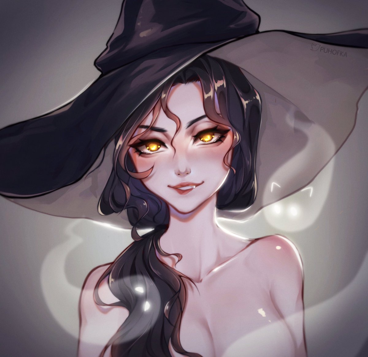 puhofka's tweet photo. Trick or treat?
#halloween2021 #witch #Halloweenart https://t.co/3G7X5ajsNA
