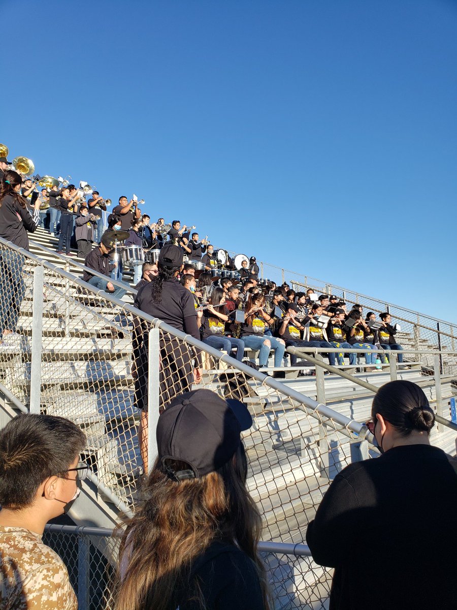 Ruth22274945's tweet photo. Our awesome 7th and 8th and high school band performing for the Stingers 7th and 8th grade football game.  Students did an awesome performance along with our 7th and 8th graders Stingers winning. So proud of our awesome students at CFT. https://t.co/1VnA9fAcpP