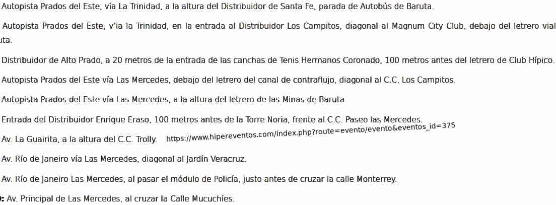 "#Caracas" sureste. Municipio Baruta: por una carrera pedestre, algunas arterias viales (autopista Prados del Este...) tienen prohibido o restringido el tránsito vehicular hasta las 8 o 9 am; la Av. Principal de Las Mercedes hasta las 11 am o 12 md. 21 oct 2021, 7:40 am VET.