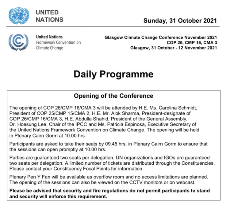 ew_source's tweet image. This is the program #COP26 

Emma isn’t mentioned anywhere.
We have to wait and see.