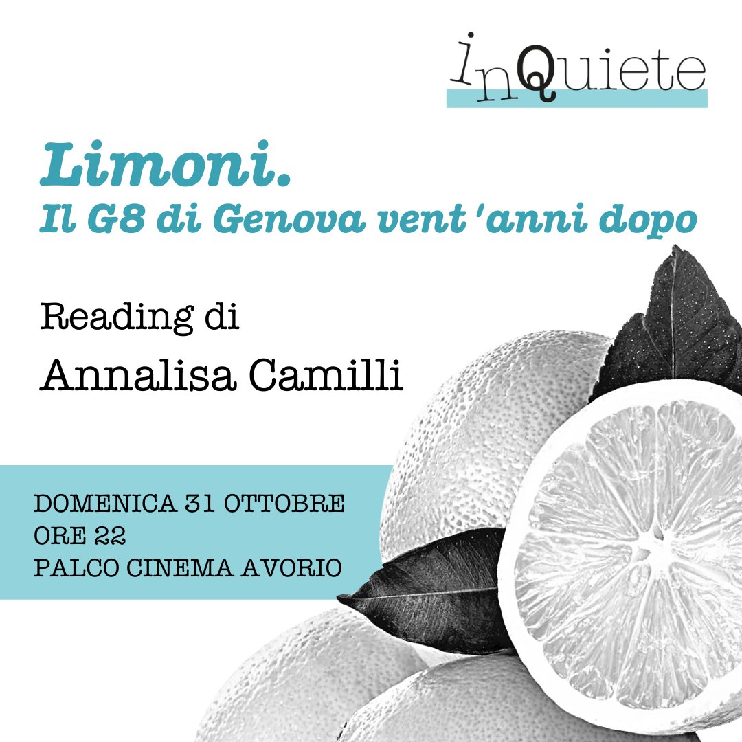 Stasera facciamo Limoni dal vivo a <a href="/inQuieteFest/">inQuiete</a> a Roma. Per chi c'è e può.