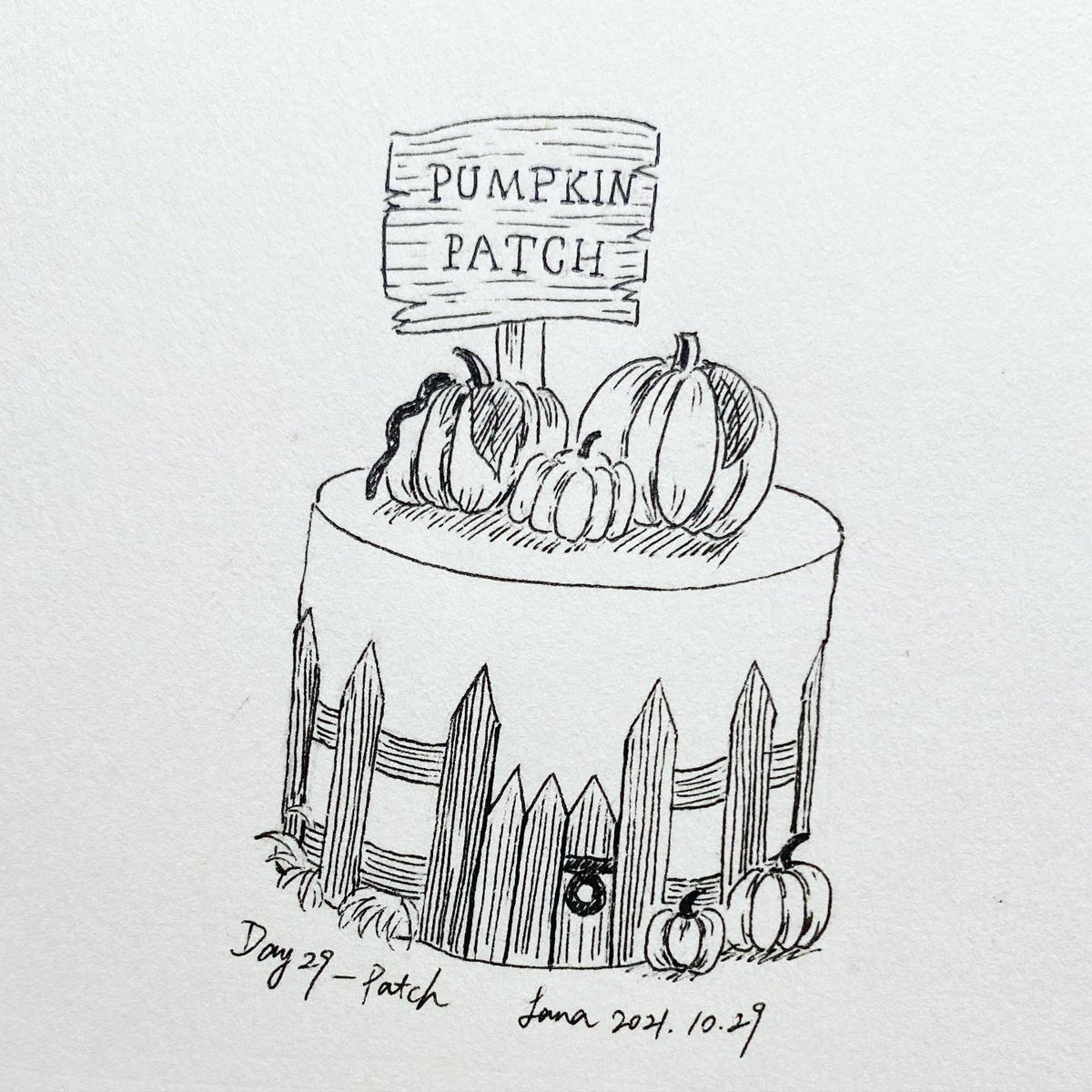 lanzhou99's tweet photo. Inktober 2021 - Day29: Patch
.
#happyhalloween🎃 #inktober2021 #inktober #inktoberday29 #inktober2021patch #inktoberchallenge #inktoberprompts #lineart #inkart #penart #linework #foodillustration #fooddrawing #手绘 #插画 #インクトーバー #インクトーバー2021 #イラスト #手描き https://t.co/6k683GCeaU
