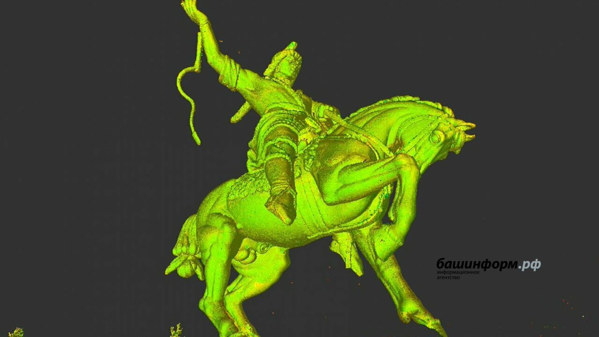 bashinform's tweet image. В Уфе перед реставрацией провели 3D-съемку памятника Салавату Юлаеву dlvr.it/SBd4fL