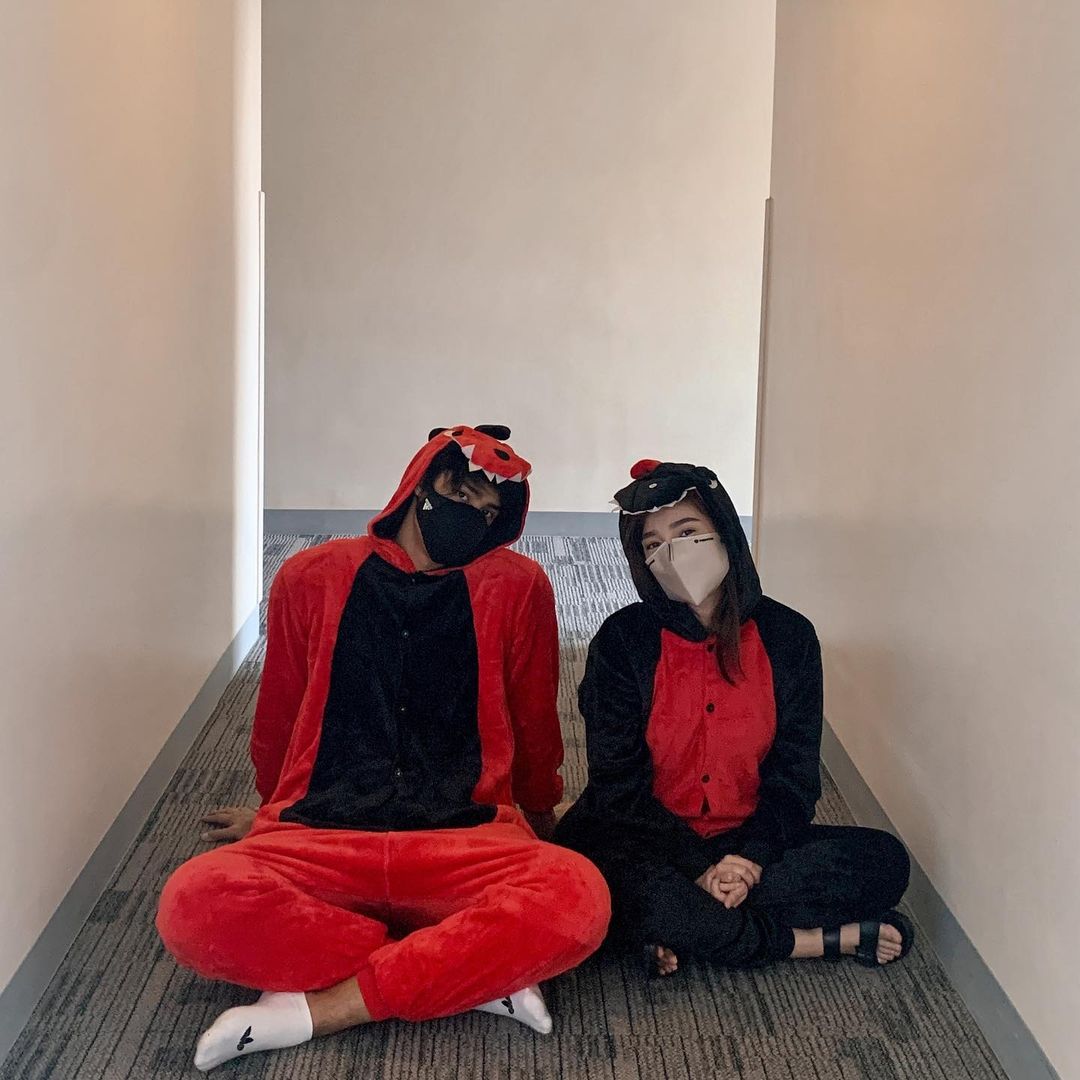 kowalerts's tweet photo. DonBelle trick or treat! Halloween costume! 🦖🥰

#HalloweenCostume #Halloween2021 https://t.co/L9Pzq1RUSE