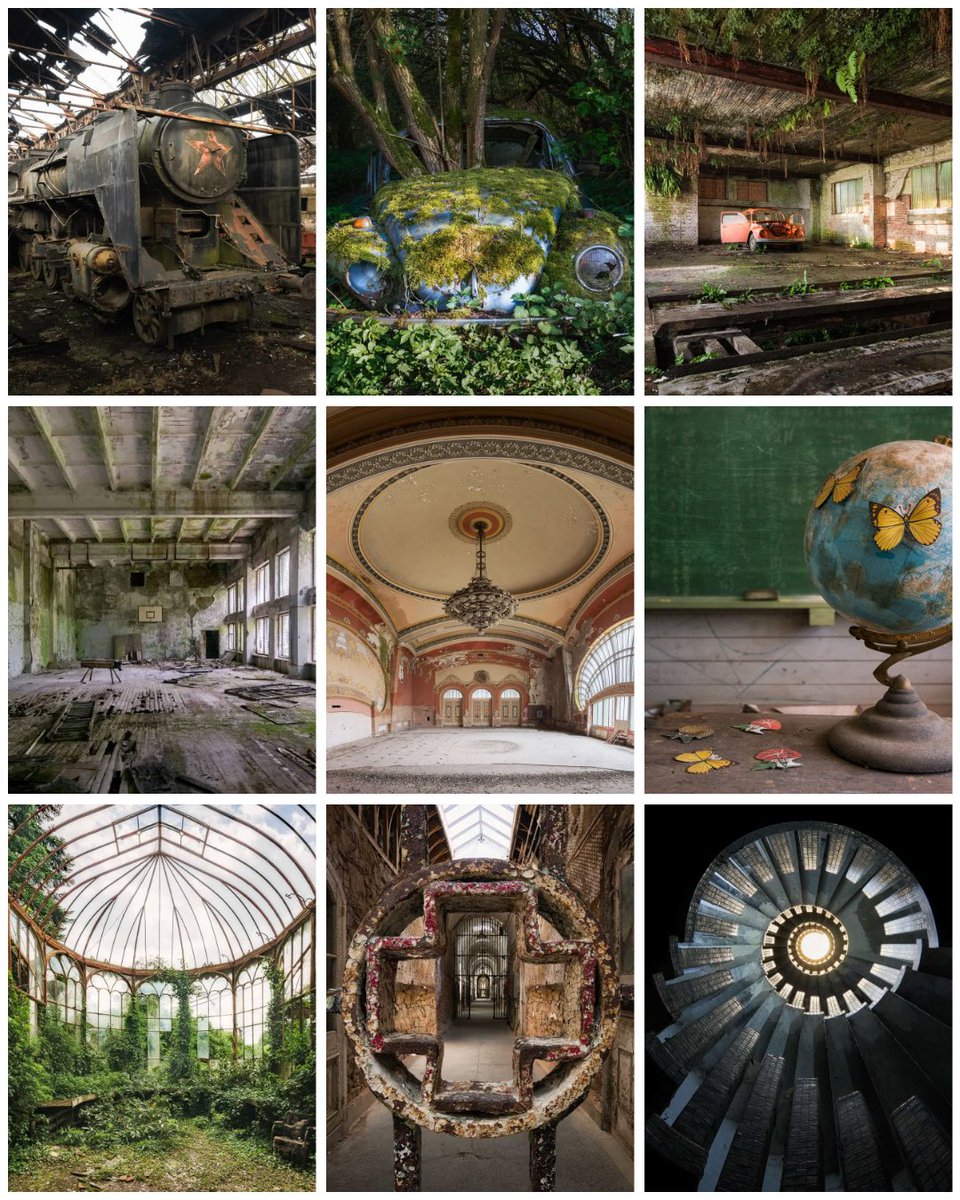 Hi Twitter frens! I am Janine, from Manchester 🇬🇧

My passion is exploration of abandoned places, through photography. Answering the question "What lies beyond that "No Entry" sign?". This is where you will find me, camera in hand.

This thread introduces my work 🖤