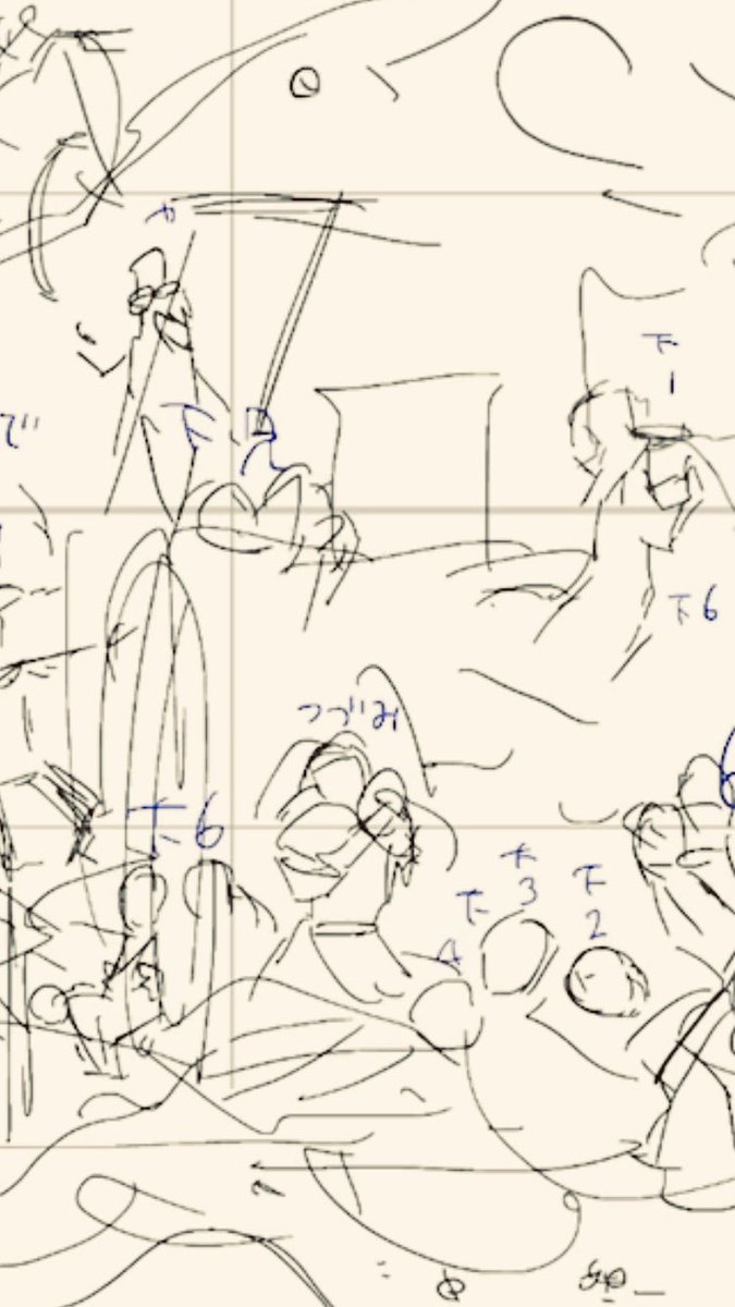 @amigoponco_wani 外伝の鬼達も大好きなので張り切りました!他にも入れたい鬼は居たのですが進捗スピード的にやむを得ず諦めた者も居ます🤦
響凱さんも大好きなんです…下書きまでは居たんです…ただ清書の段階で構図を変えたらいつの間にか居なくなっていたので多分自分の御屋敷に帰って執筆中かと😭(つづみの部分) 