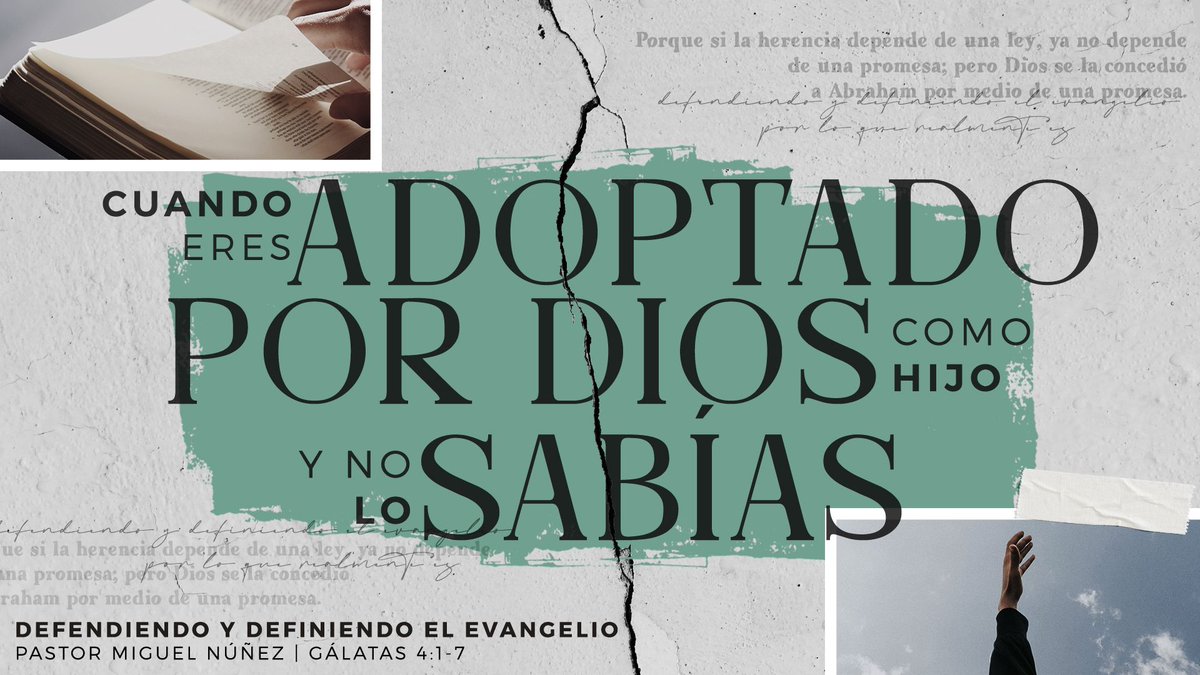 LaIBI's tweet photo. Este domingo en #LaIBI a las 9:00 &amp; 11:45 AM, el pastor Miguel Núñez (@PastorMNunez) estará predicando el sermón “Cuando eres adoptado por Dios como hijo y no lo sabías" basado en Gálatas 4:1-7.

¡Conéctate a nuestra transmisión entrando a https://t.co/KUmmjiWwCP! https://t.co/8puLedrq3e