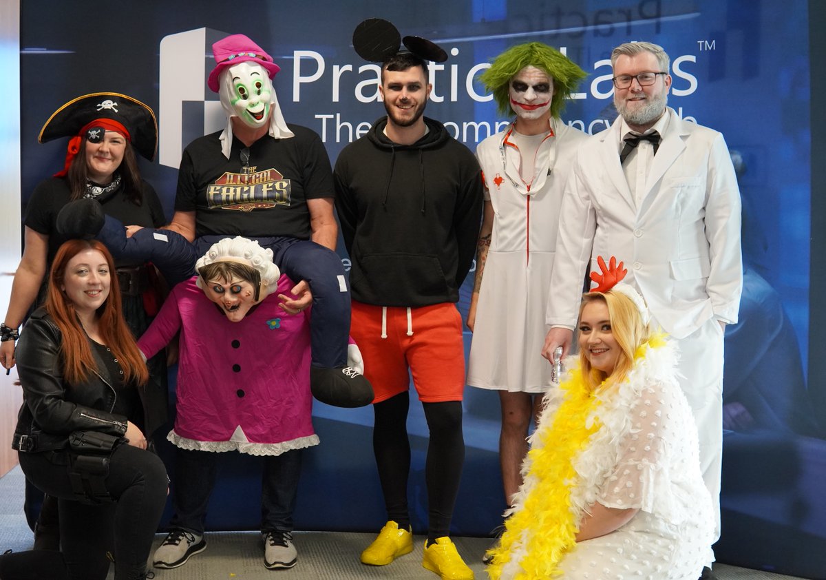 PracticeLabs's tweet photo. Happy Halloween from our Practice Labs CREW!
We hope you have a spooktacular day! π
#halloween #spooktacular #fancydress #practicelabs #halloween2021 https://t.co/QqmiDDb6R4