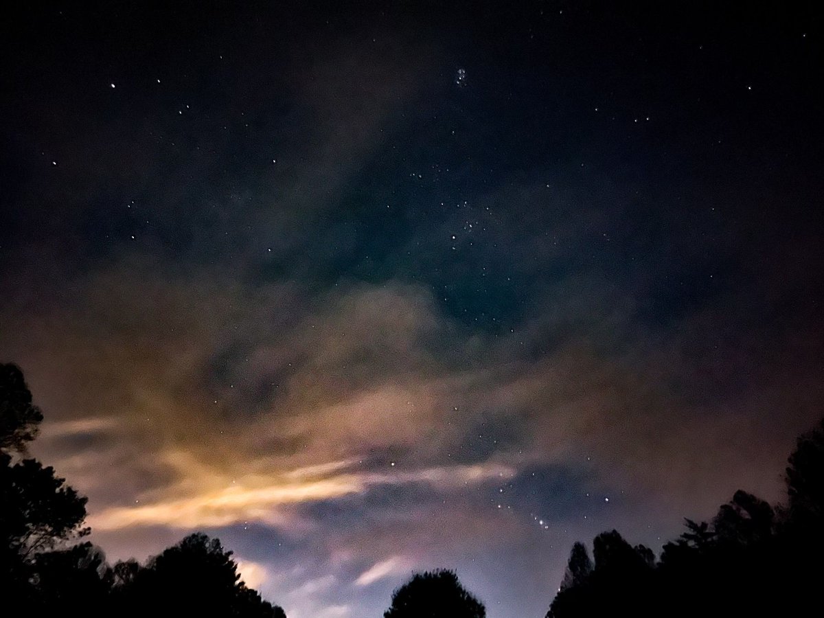 What a fun time!  Thanks to everyone who came out to join us in our night hike. Here are some pictures from former Planetarium Director Jonathan Harmon of the night sky and the lights!