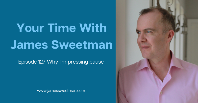 JamesSweetman's tweet photo. In this very personal podcast episode, my final one before I press pause on several aspects of my business including my podcast, I share with you what prompted me to put my hand up and recognise that I need a rest. https://t.co/0OPkDspylX #jamesinsights https://t.co/RjJKXbT26L