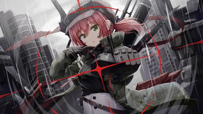 #今月描いた絵を晒そう
♨🔫 