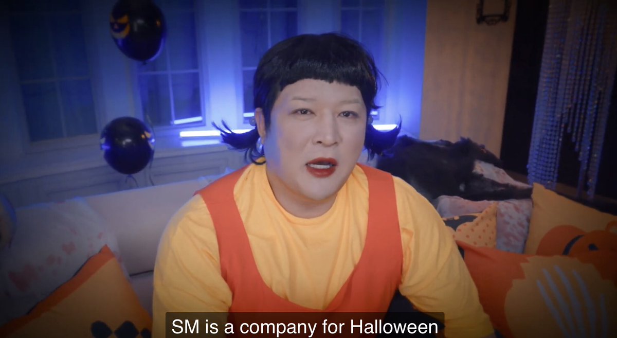 มึงดูพี่ชินดงบอกว่า SM is a company for Halloween เหมือนเปิดบริษัทมาทั้งปีเพื่อรอวันฮาโลวีน5555555555555