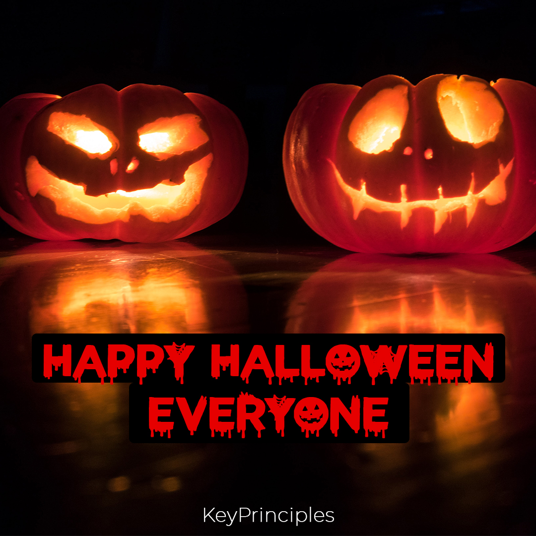 KeyPrinciples's tweet image. Our pumpkin friends in the picture go by the names of 'Duffy the pumpkin' and ‘Brutus the pumpkin.’
They told us to wish you a happy Halloween. 🎃😜
#HappyHalloween #KeyPrinciples #HaveFun