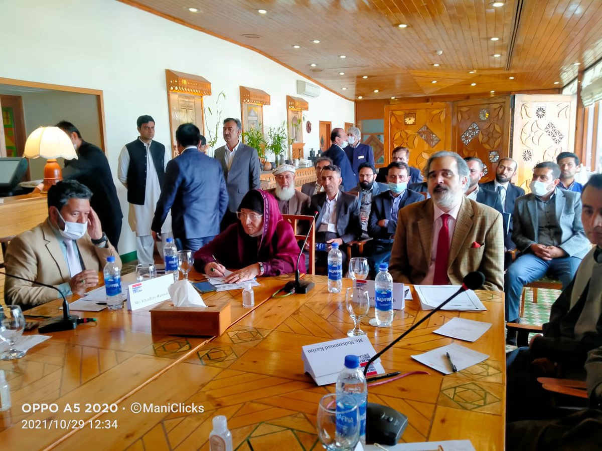 The dialogue had two panel discussions on "Trade and Regional Connectivity under CPEC Opportunities and Challenges for Gilgit" &amp; 
"Tourism, Agriculture, Minerals and Mines Sectors Development in Gilgit Baltistan for Economic Outreach under #CPEC.
