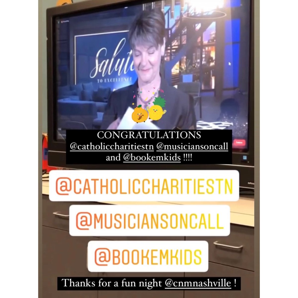 CCTenn's tweet photo. Thank you to all who voted #CatholicCharities one of 3 "People's Choice Leadership Award" winners at this year's Salute to Excellence presented by #CenterforNonprofitManagement @CNMNashville! You helped us win $5,000 to serve our neighbors. #nashvilleNonprofit https://t.co/8l3Ba4X6Ae