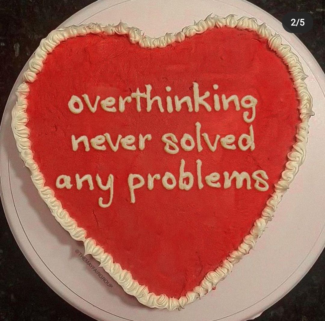 you're overthinking again, please take a rest