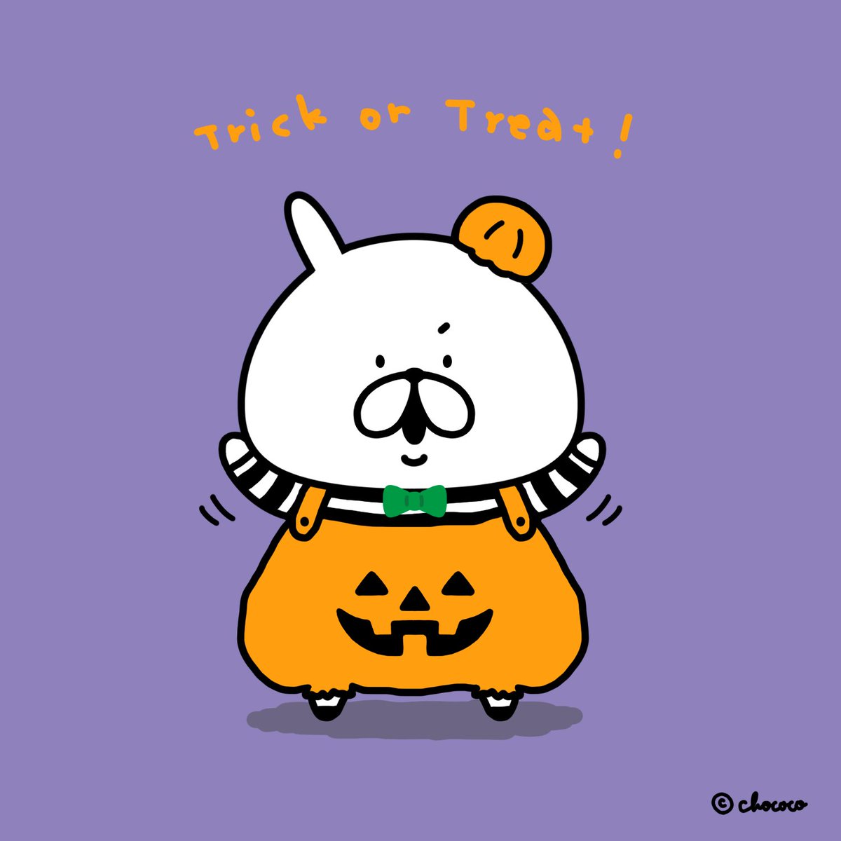 Chococo ゆるうさぎ ハッピーハロウィン ハロウィン ハロウィンイラスト
