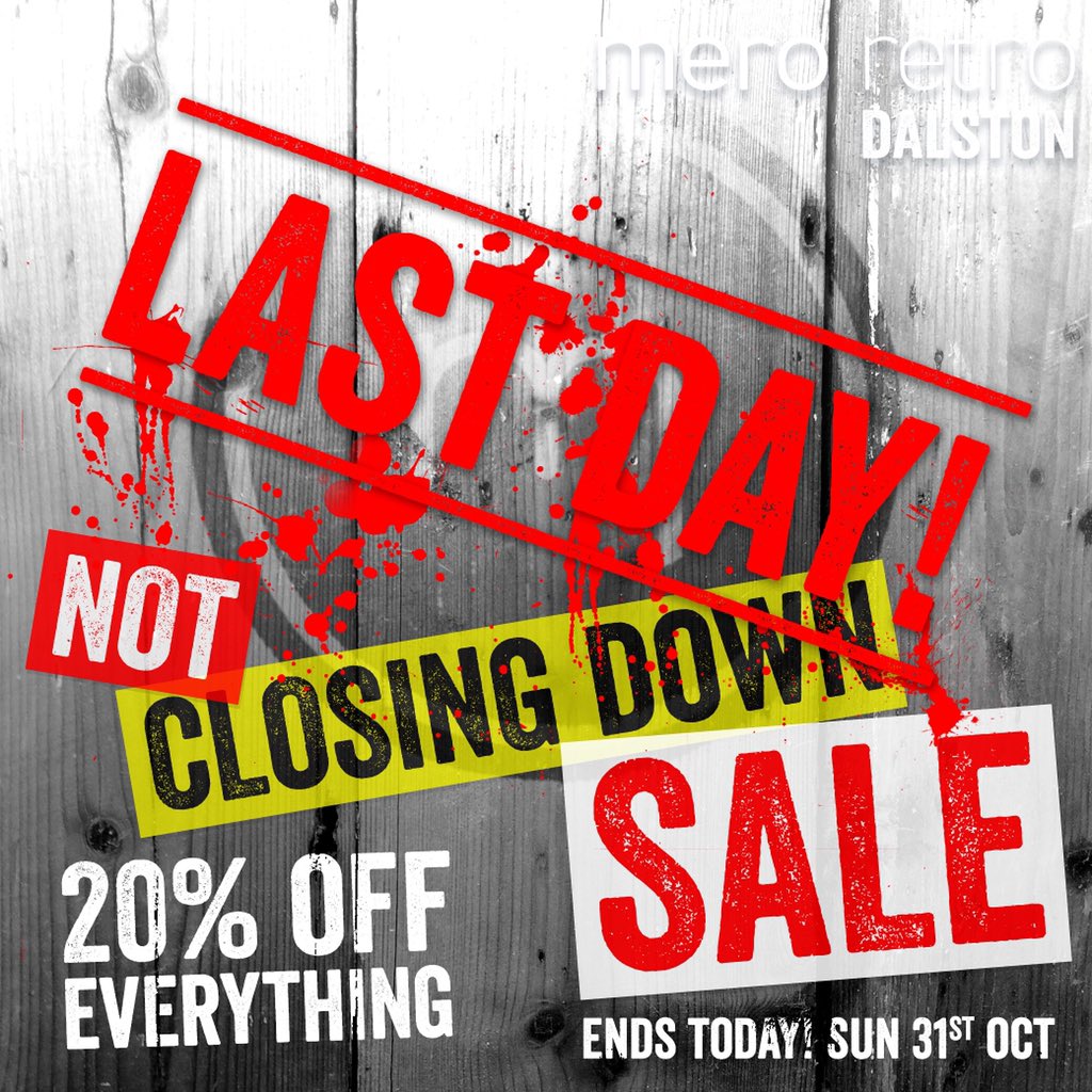It’s been diabolical😈 It’s been carnage🩸but we made it to the last day of our NOT Closing Down SALE! Dare you enter the Temptation Zone &amp; save 20% on terrifyingly seductive #vintagefashion #fairfashion &amp; #handmade treasures or use aether magic and discount spell: GO-ON20 ?🎃😂