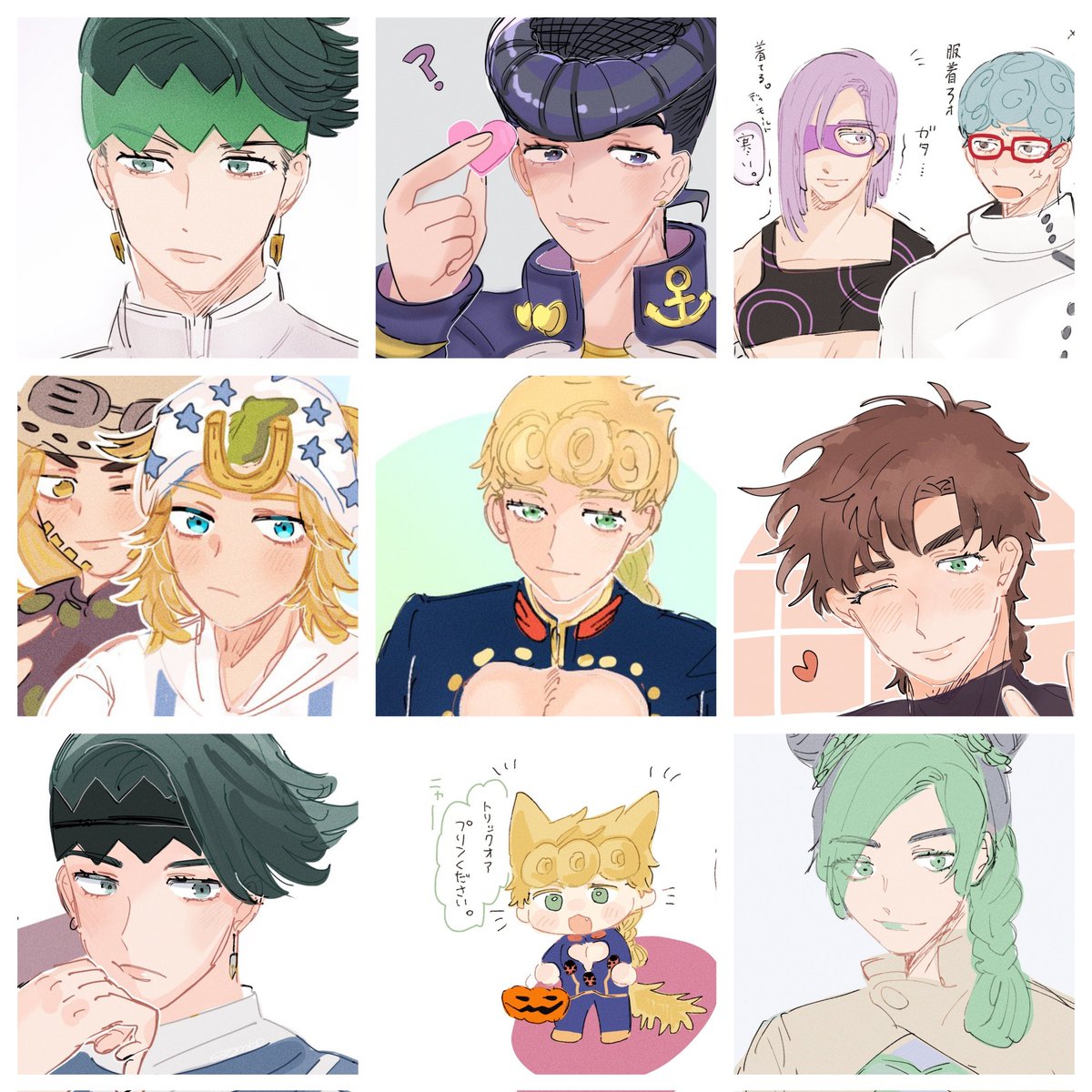 #今月描いた絵を晒そう 
意外と描いてた🤸‍♀️ 