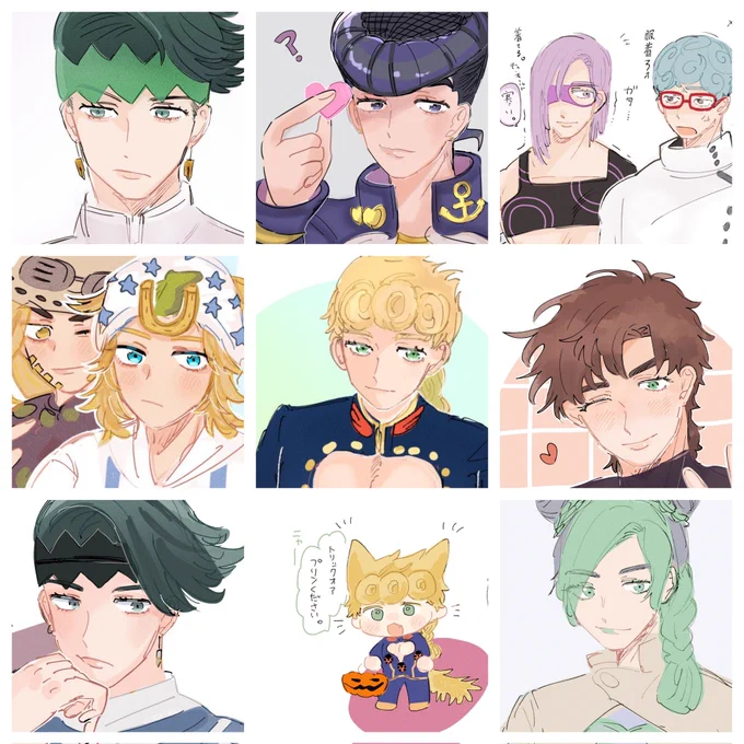#今月描いた絵を晒そう 
意外と描いてた🤸‍♀️ 