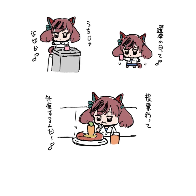 小さいネイチャに投票権はあるのか
#ウマ娘 
#ウマ娘プリティダービー 
