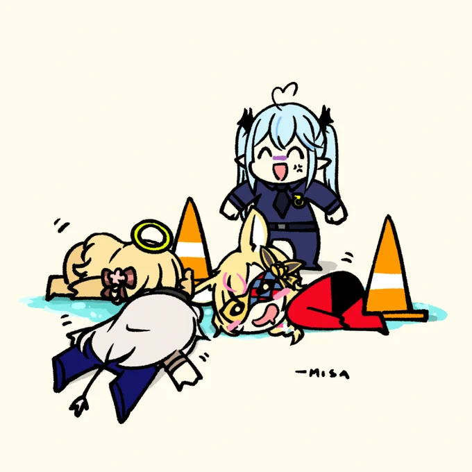 ラミィ水だぁああああ!!!!
#ねぽらぼハロウィン 
#ししらーと
#ねねアルバム
#絵まる
#LamyArt 