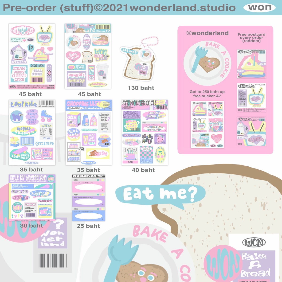 wonderxstudio's tweet photo. Pre-0rDeR (stuff)©wonderland%
(Now -09 September)

🧾🧈;P🍪stcArd 4*4(random) fRee f0r VeRy OrdEr!!!
% Get t0 250 baht up Free Sticker A7
🤘🏼🥛คนที่กรอกฟอร์ม10คนแรกแถมโปสเตอร์A4คับ!??

🍞 click click : https://t.co/AZa0NrrZVD https://t.co/Gsv7EWq6JL