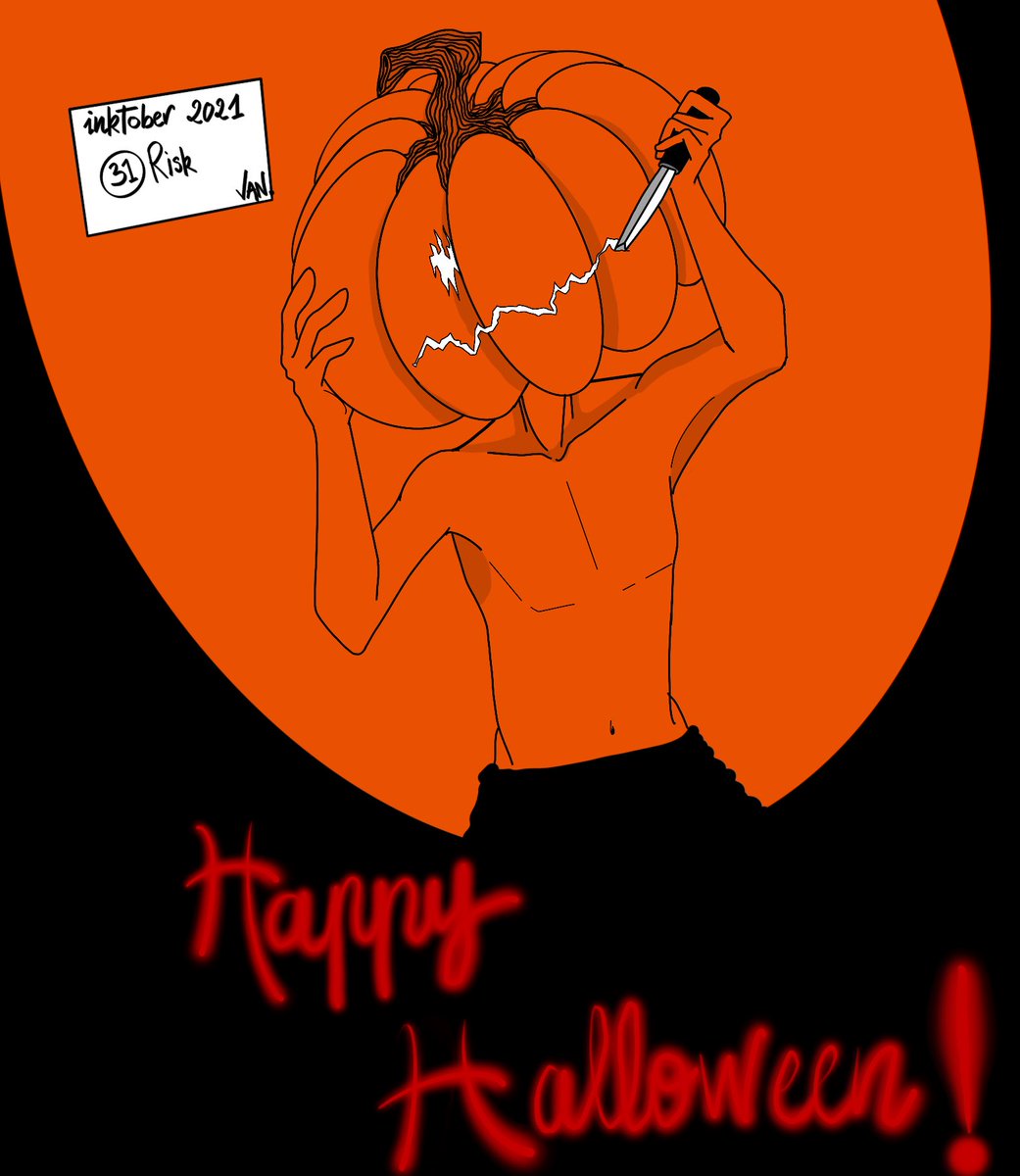 Vanessa_Bii's tweet photo. 31 - Risk
@inktober #inktober2021 !!!
#inktober2021risk #inktober2021day31 #inktober #art #drawing #risk #digitalart #digitaldrawing #digital #digitalillustration #digitaldrawings #happyhalloween #halloween #pumpkin #orange #knif #carvedpumpkin https://t.co/htbXZmX59I