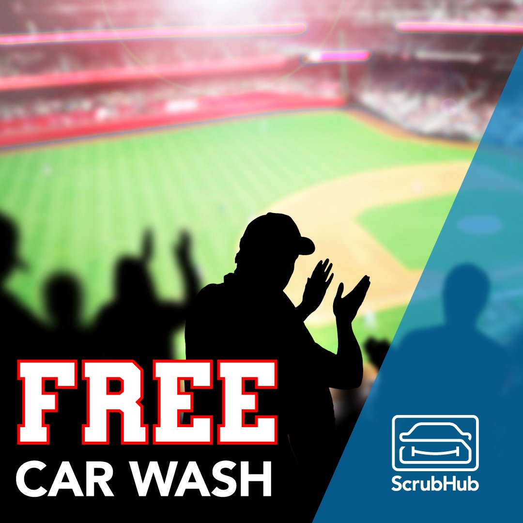 ScrubHubCarWash's tweet photo. FREE CAR WASH! ‼️

Because the Braves won last night, we're offering a 🆓 car wash to anyone who visits @ScrubHubCarWash today wearing #Atlanta Braves gear! https://t.co/LeuZADNyhJ