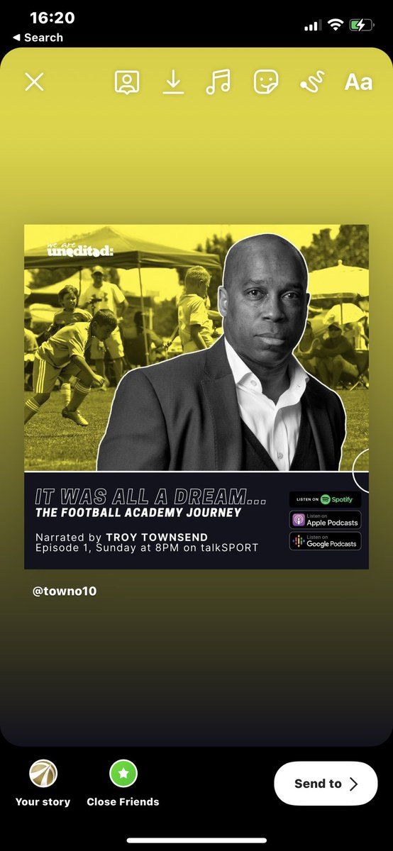 🎙Episode 2 "The Dark Side" on <a href="/talkSPORT/">talkSPORT</a> at 8pm with <a href="/Towno10/">𝐓𝐫𝐨𝐲 𝐓𝐨𝐰𝐧𝐬𝐞𝐧𝐝 MBE</a> us and others. Would love to hear your thoughts, discuss these important topics and share the work we are doing to affect change. 🙏
#HumanFirst #BTWL #ItWasAllADream