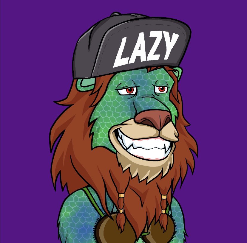 cryptoqueen881's tweet photo. Proud new owner of these two beauties @LazyLionsNFT #3036 &amp; #3887  ROAR!!!! https://t.co/6dlsJMJmUW