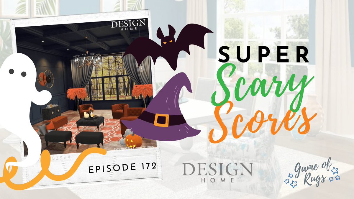 gameofrugs's tweet photo. [E172] Horrifying Halloween Voting 🎃🦇 A Design Home Bloodbath 🧛‍♂️🩸  https://t.co/LS8oFioCDI 
In this horrifyingly long episode, we are tricked by some scores, treated to some gruesome voting, and submit a scary Daily 🧛‍♂️ Also: introducing Chapters! #designhomegame #designhome https://t.co/EEG9xULbMa