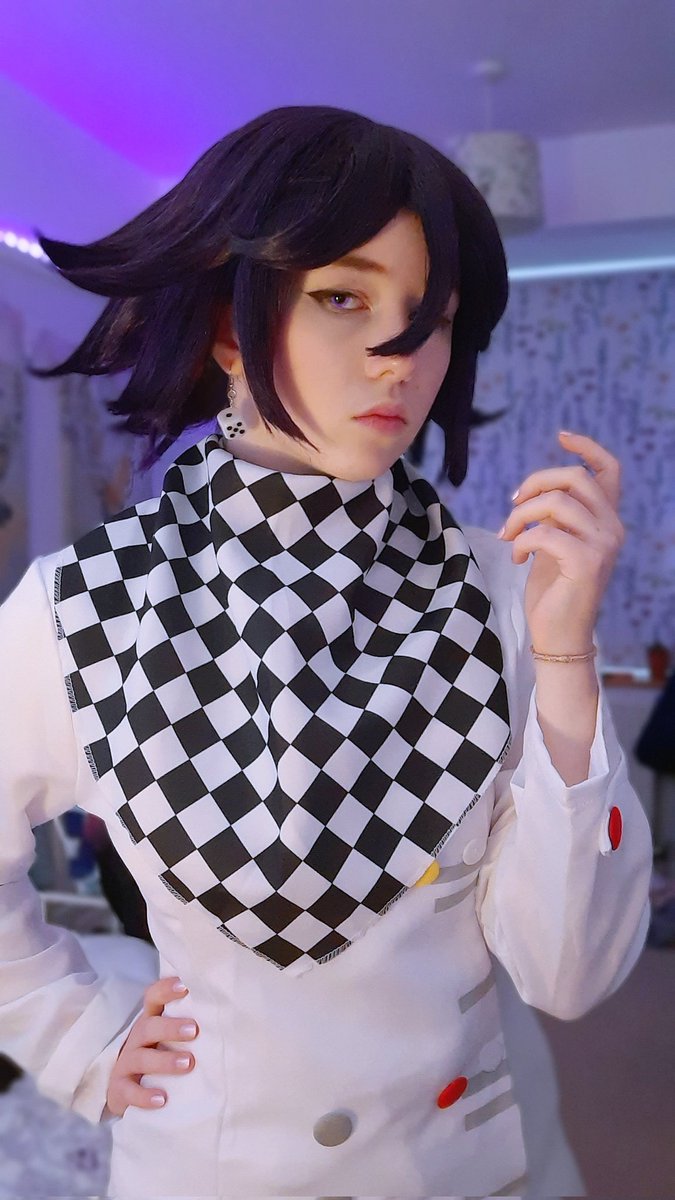 Izzy_Rambo_123's tweet photo. Happy halloween !! 🎃👻 Heres a pic of my Kokichi cosplay to celebrate lol https://t.co/iibPtXgplv