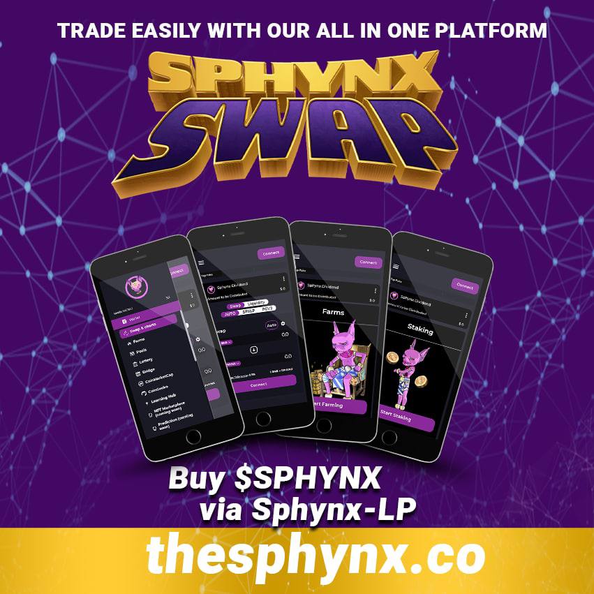 AltGemHunter's tweet photo. The @SphynxSwap just made history by getting listed as a #DEX on @CoinMarketCap! 🔥

They've been delivering on every front and now primed to take over #PancakeSwap. 💪

Can't wait to see what else is in store!

Listing: https://t.co/H8YD4suzl9

Swap: https://t.co/EA1TQMvAH9 https://t.co/ZYcDt5qfkk