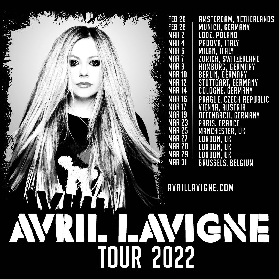 iAvrilSpain's tweet photo. Solo hay que ver la de gente que pide a @AvrilLavigne en España en los comentarios de IG y Twitter con el Poster de su Tour! #AvrilComeToSpain @LiveNationES @TicketmasterES @TonyAguilarOfi @Los40 https://t.co/V63aNZkGUD