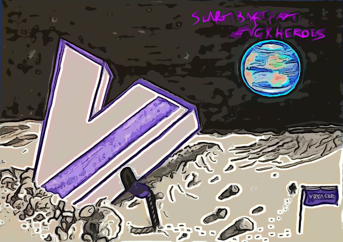 AndrewVgx's tweet photo. My drawing with some filters applied.
@investvoyager #coinofthemonth
(Charcoal, colored pencil, brush pen)
#BuyVGX $VGX #ManontheMoon #Spaciest https://t.co/2YMr4eAK4O
