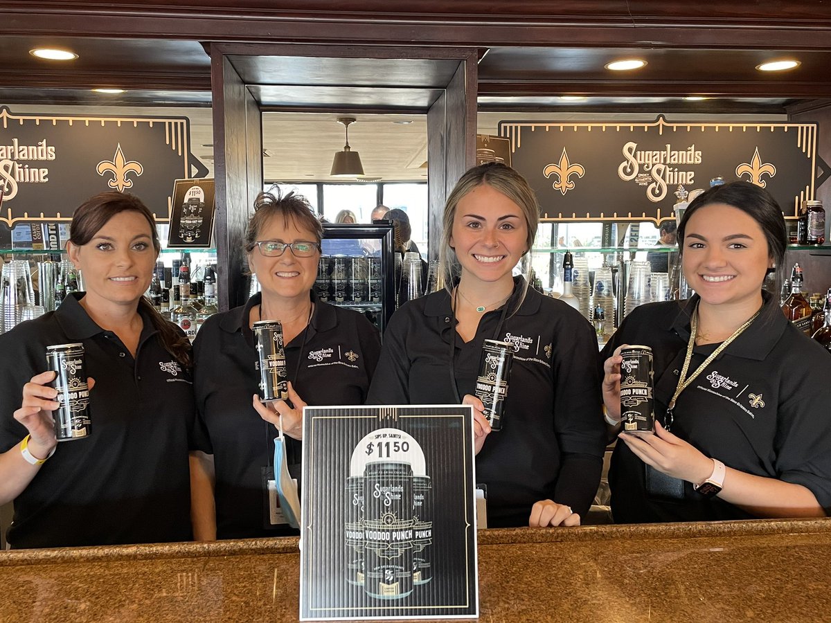 SugarlandsShine's tweet photo. We’re in #NOLA for spooky season! Y’all got your #VoodooPunch ready for game day?! ⚜️
#GeauxSaints | #SipsUpSaints https://t.co/Hz3OreHKaA